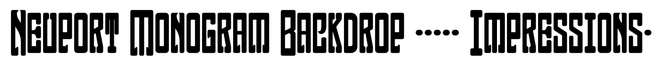 Neuport Monogram Backdrop (1000 Impressions)